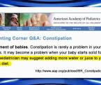 why is my infant constipated