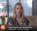 why to look for help for excessive sweating annes story