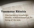 what vasomotor rhinitis is