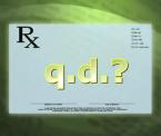 what qd on a drug prescription mean