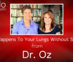 what happens to your lungs with and without smoking from dr oz