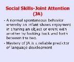 autism joint attention social skills