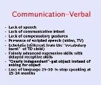autism verbal communication